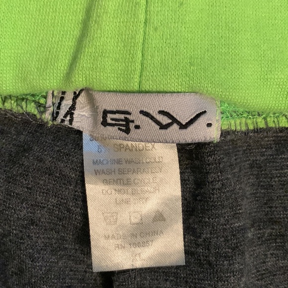 GW Gray and Green Athletic Workout Pants Size XL - Picture 3 of 3